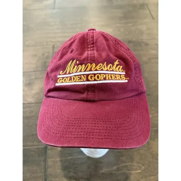 Vintage The Game Mens Red NCAA Minnesota Golden Gophers Adjustable Strapback Hat - Picture 2 of 9